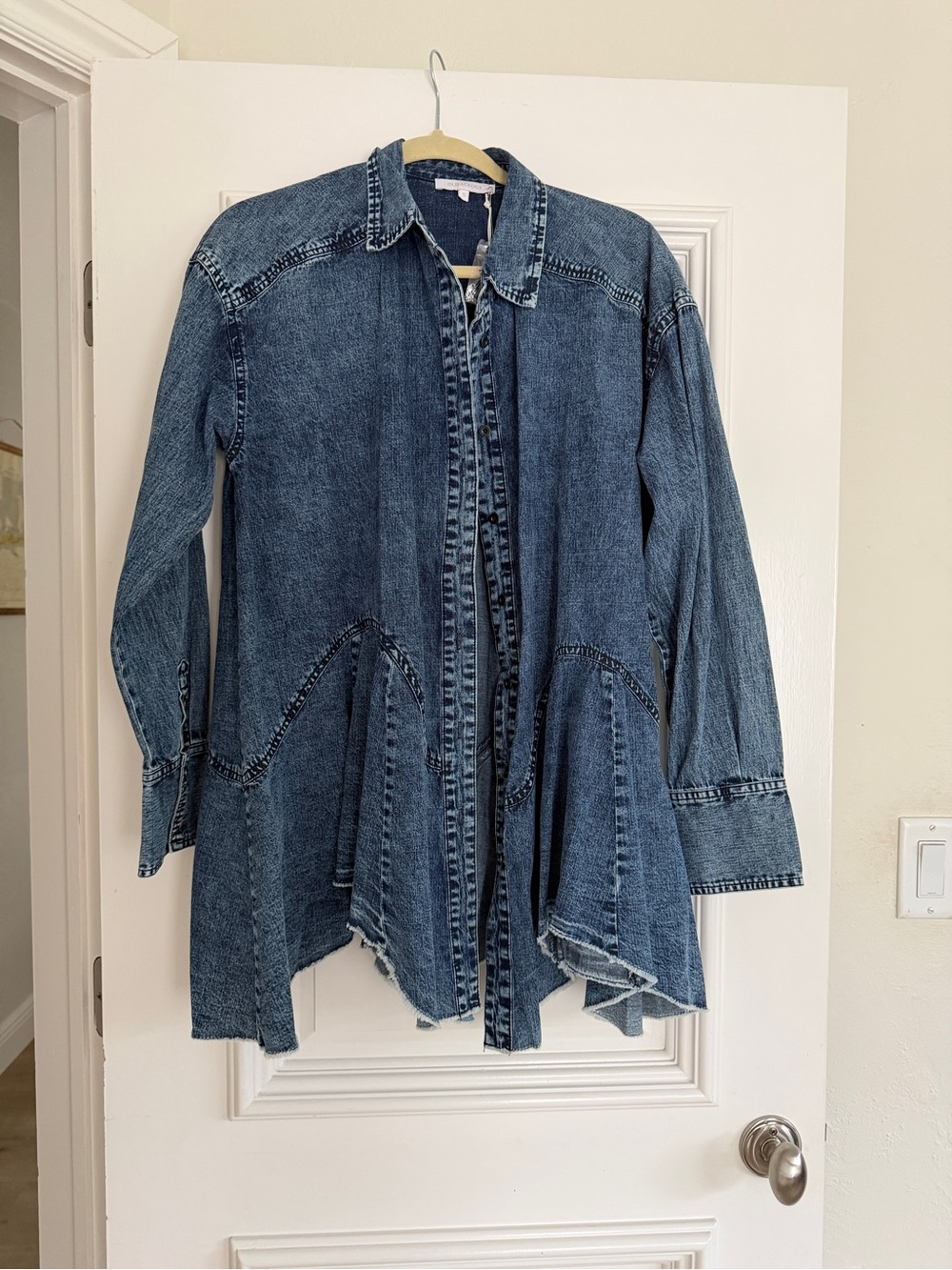 Olivaceous Dark Indigo Denim Shirt Jacket